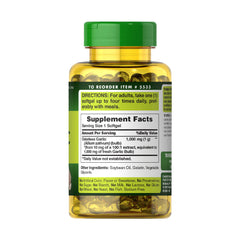Puritan's Pride Odorless Garlic Extract 1000MG-100Serv.-100Rapid Release Softgels