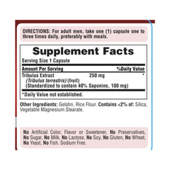 Puritan's Pride Tribulus Terrestris 250Mg-90Serv.-90Capsules