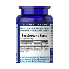Puritan's Pride Ultra Mega Biotin 10000MCG-100Serv.-100Rapid Release Softgels