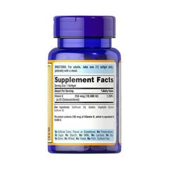 Puritan's Pride Vitamin D3 10000-100Serv.-100Softgels