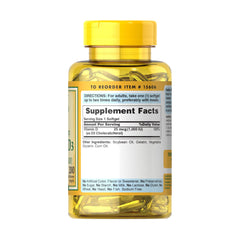 Puritan's Pride Vitamin D3 1000iu-100Serv.-100Softgels