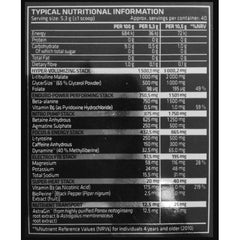USN Hardcore Qhush Hyperdrive Super Heat-40Serv.-210G.-Fruit Fusion