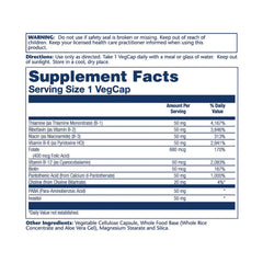 Solaray Vitamin B-Complex-100Serv.-100Veg caps.