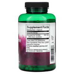 Swanson Glucosamine Sulfate 2KCI 500mg-250Serv-250 Capsules