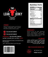 The lean Jerky Gourmet Beef Jerky-35G