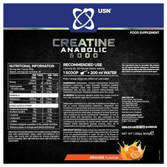 USN  Creatine Anabolic 5000- 30Serv- 900G