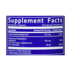 Usn Performance Z-Mag+Zinc,Magnesium & vit b6.-60Serv.-180Caps.