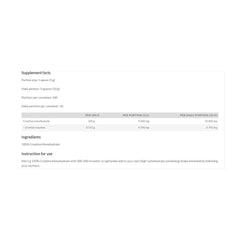 Vitalab Natural Creatine Monohydrate-100Serv.-500G-Unflavored