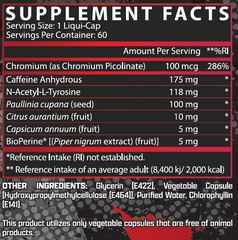 Nutrex Research Lipo 6 Black Ultra Concentrate-60Serv.-60Caps.
